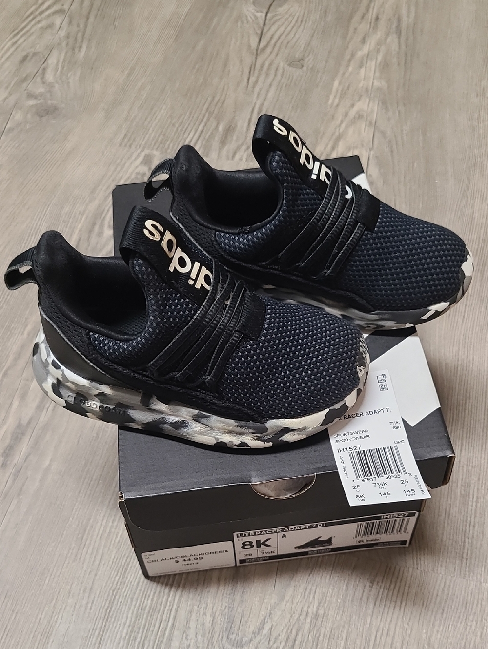 Adidas Toddler Size 8 Lite Racer
